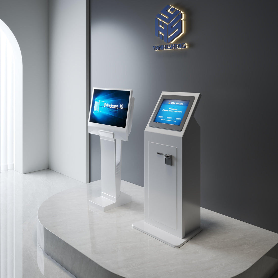 Blog 9 Custom Check-in Counters for solid surface material advantage