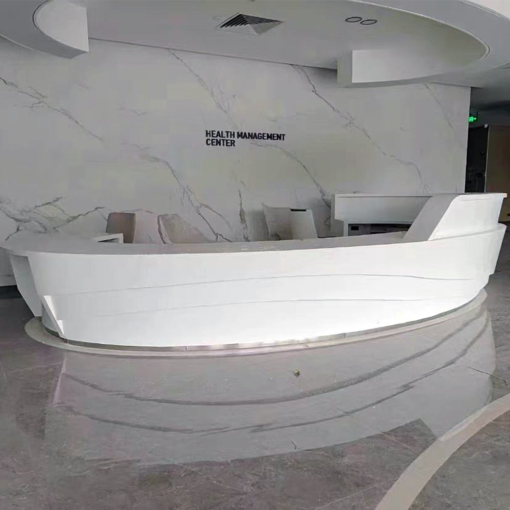 solid surface stone reception desk yhs 44