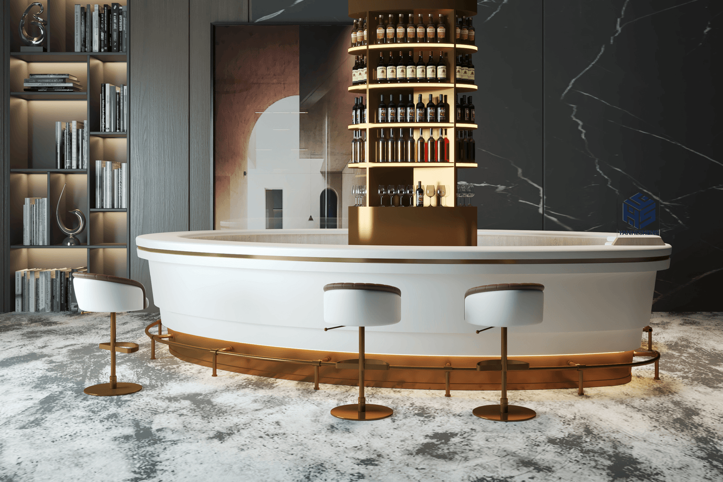custom solid surface countertops white countertop gold color bar counter