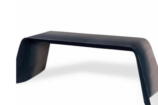 YHS Custom solid surface stone manager desk Simple and light black