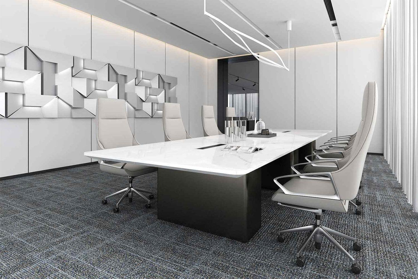 YHS  Conference Table Modern Minimalist Design Office Meeting Room