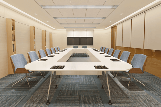 YHS  Conference Table Modern white square 22person use