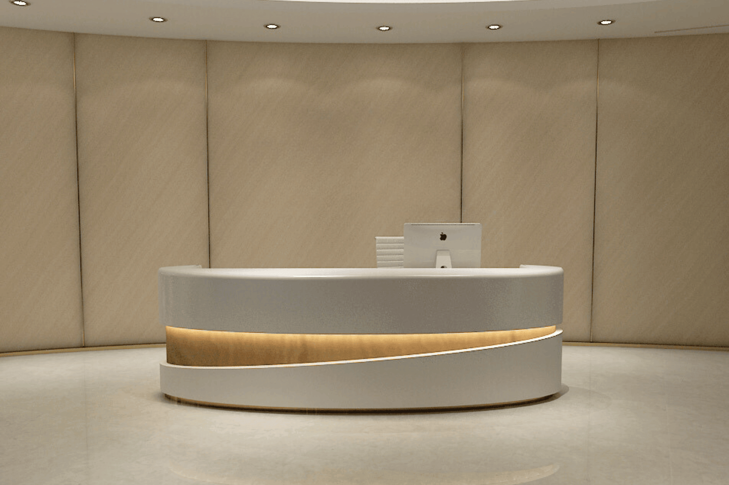awesome reception desks modern white i shape custom reception counter 2meter