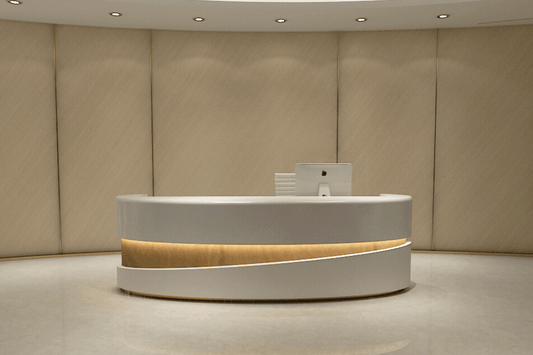awesome reception desks modern white i shape custom reception counter 2meter
