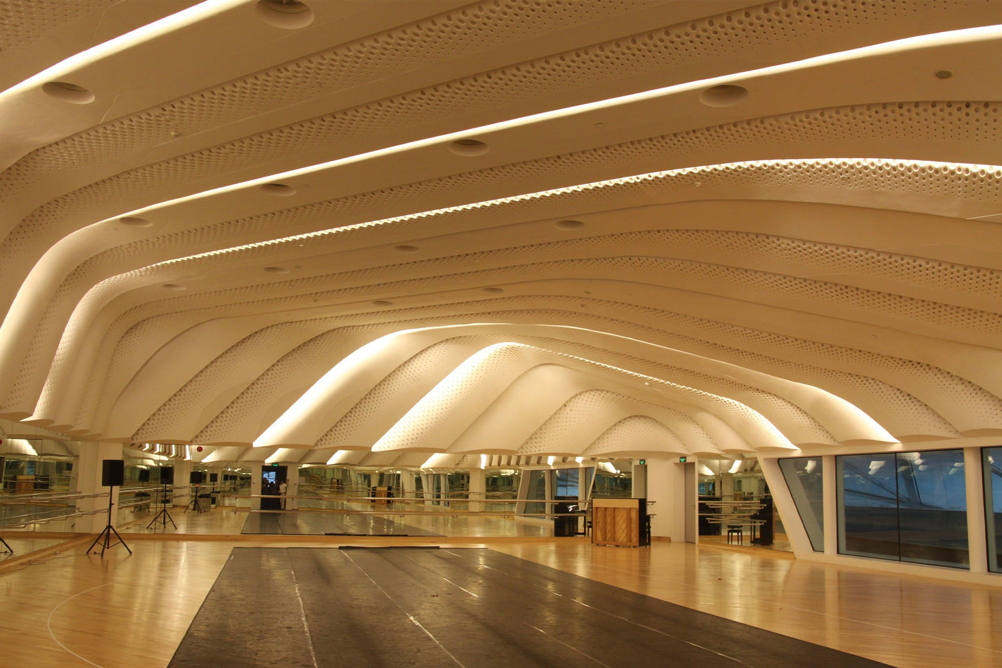 YHS Solid surface stone Ceiling arc design supplier